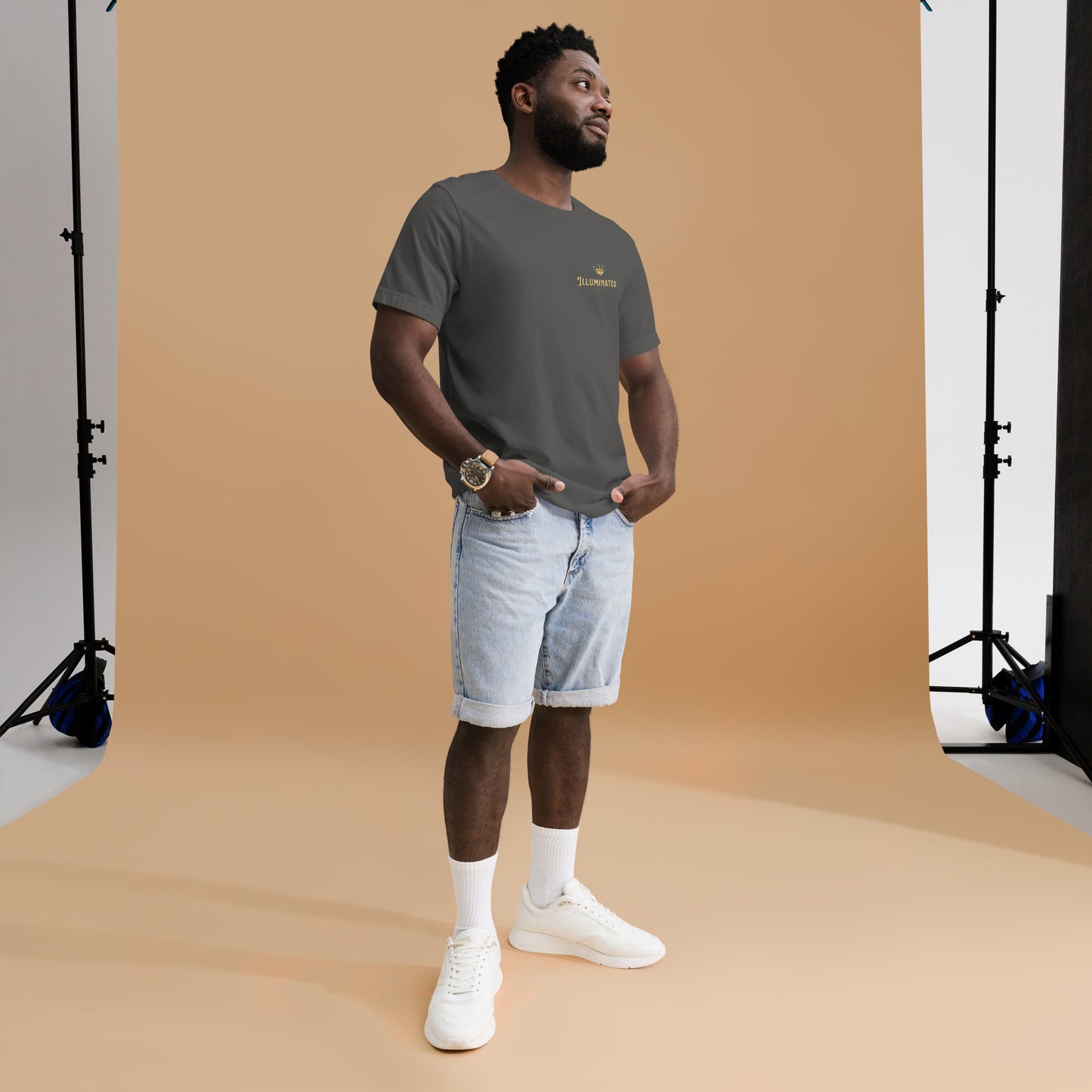 Gold Illuminated Unisex t-shirt