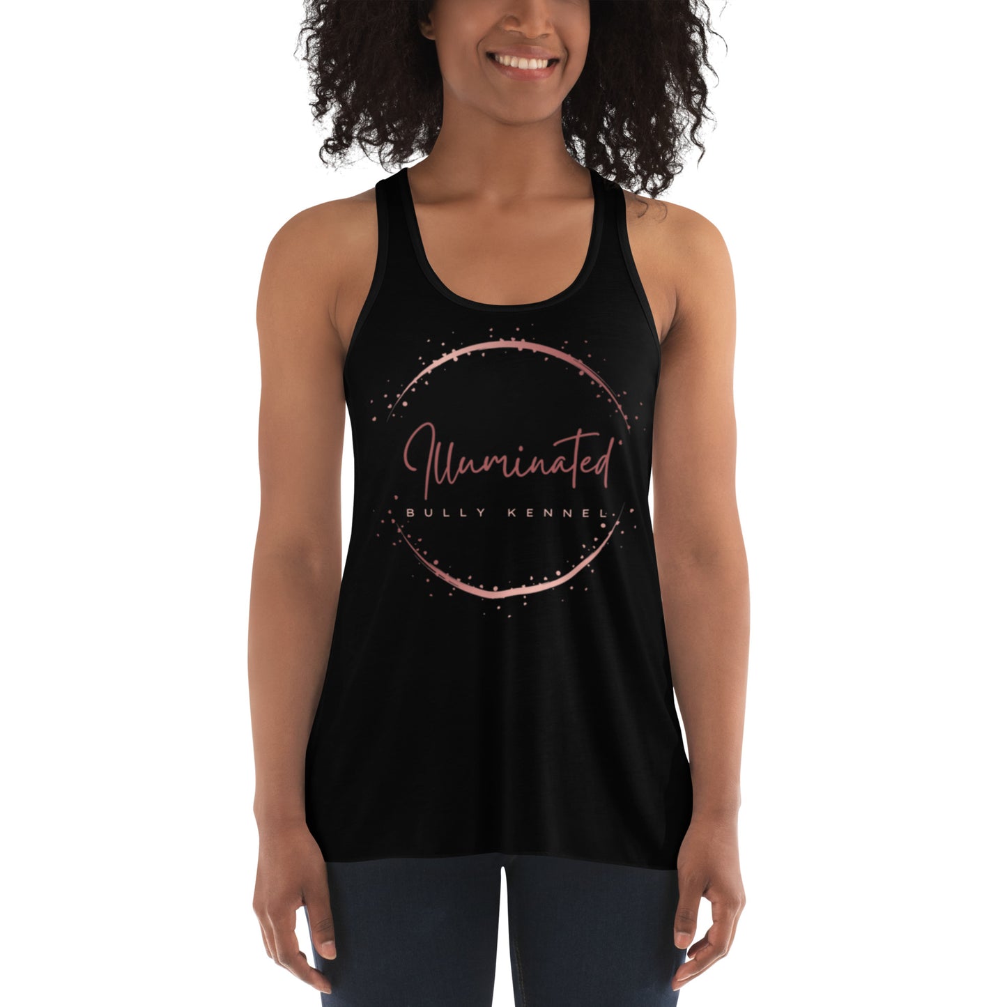 Rose Gold Women's Flowy Racerback Tank