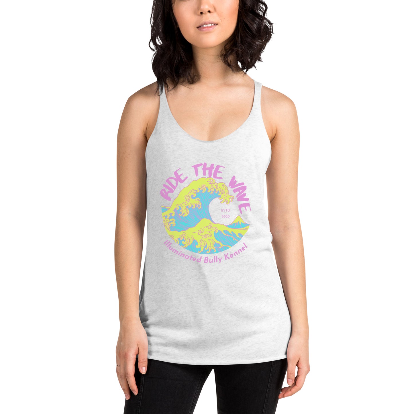 Neon Wave Women's Racerback Tank