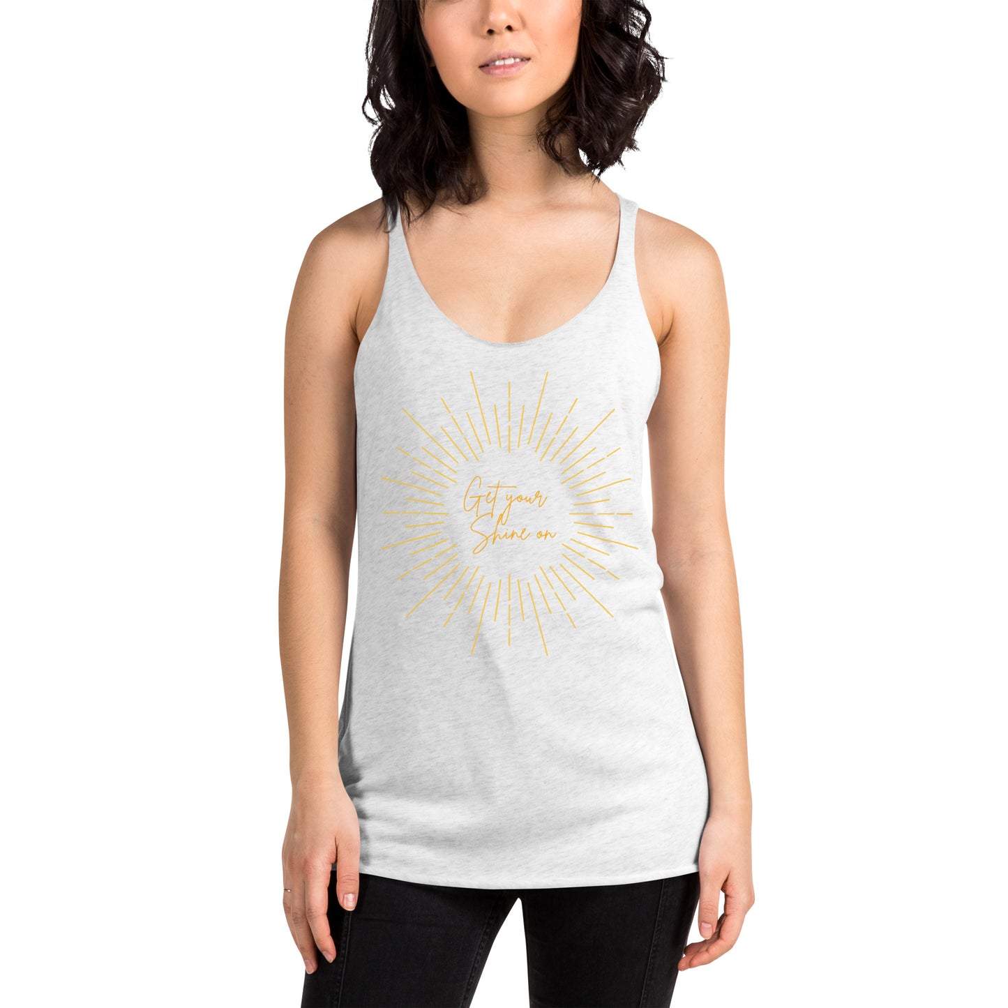 Get Your Shine On- Women's Racerback Tank