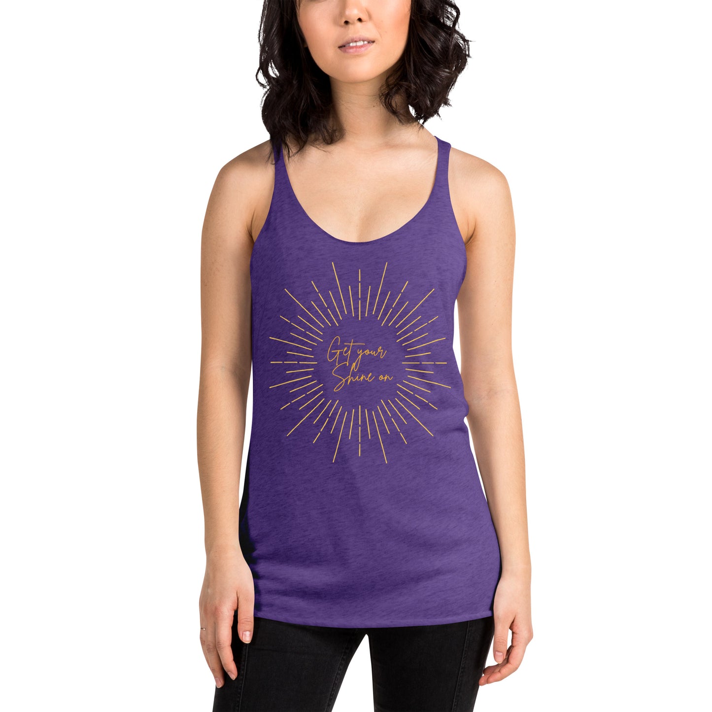 Get Your Shine On- Women's Racerback Tank