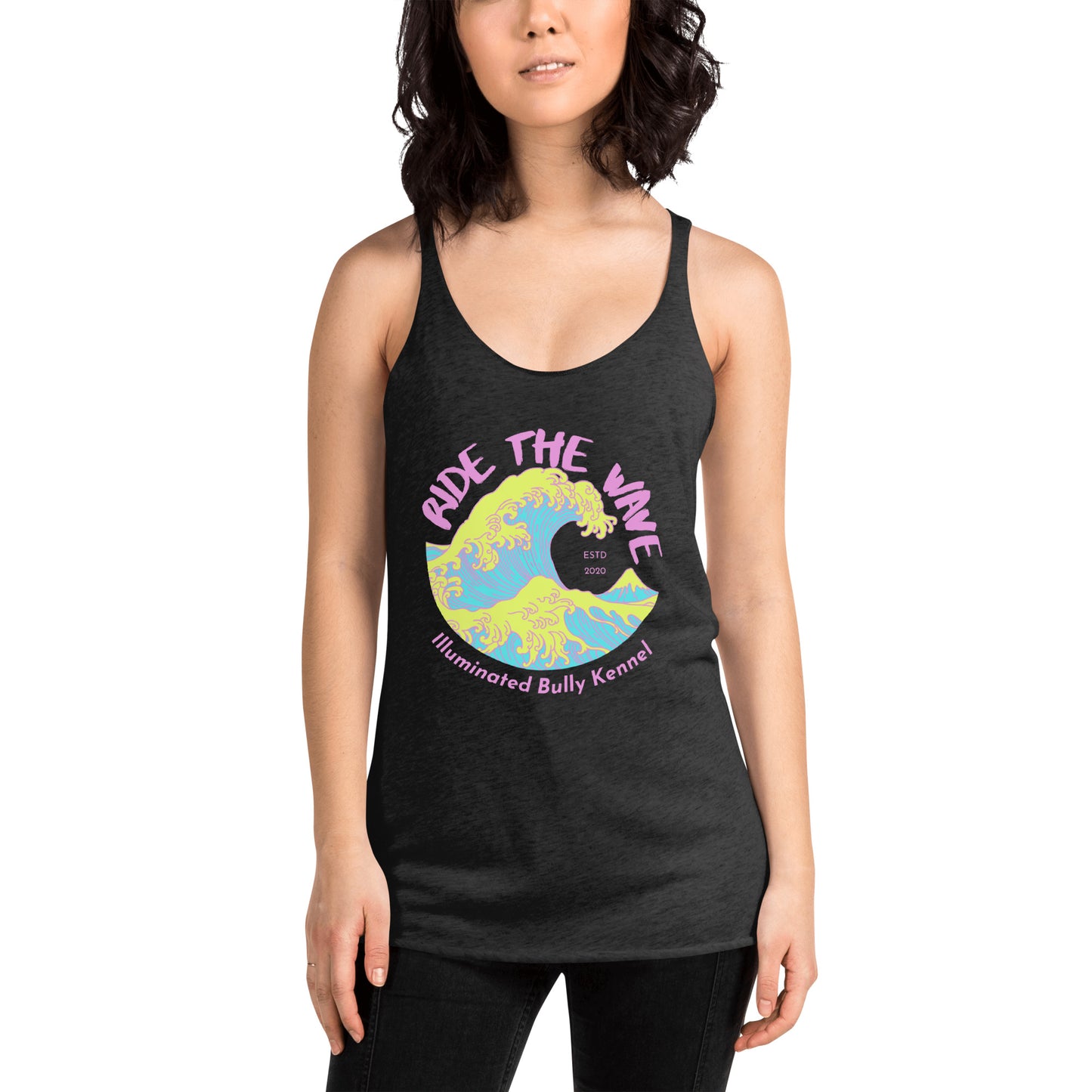 Neon Wave Women's Racerback Tank