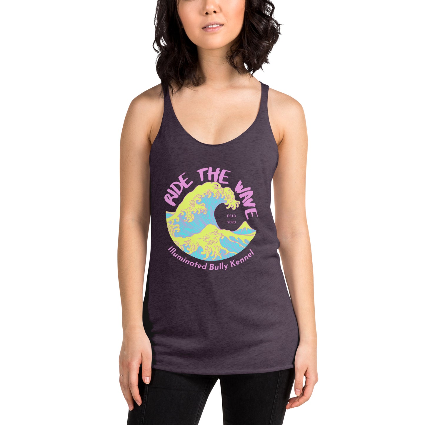 Neon Wave Women's Racerback Tank