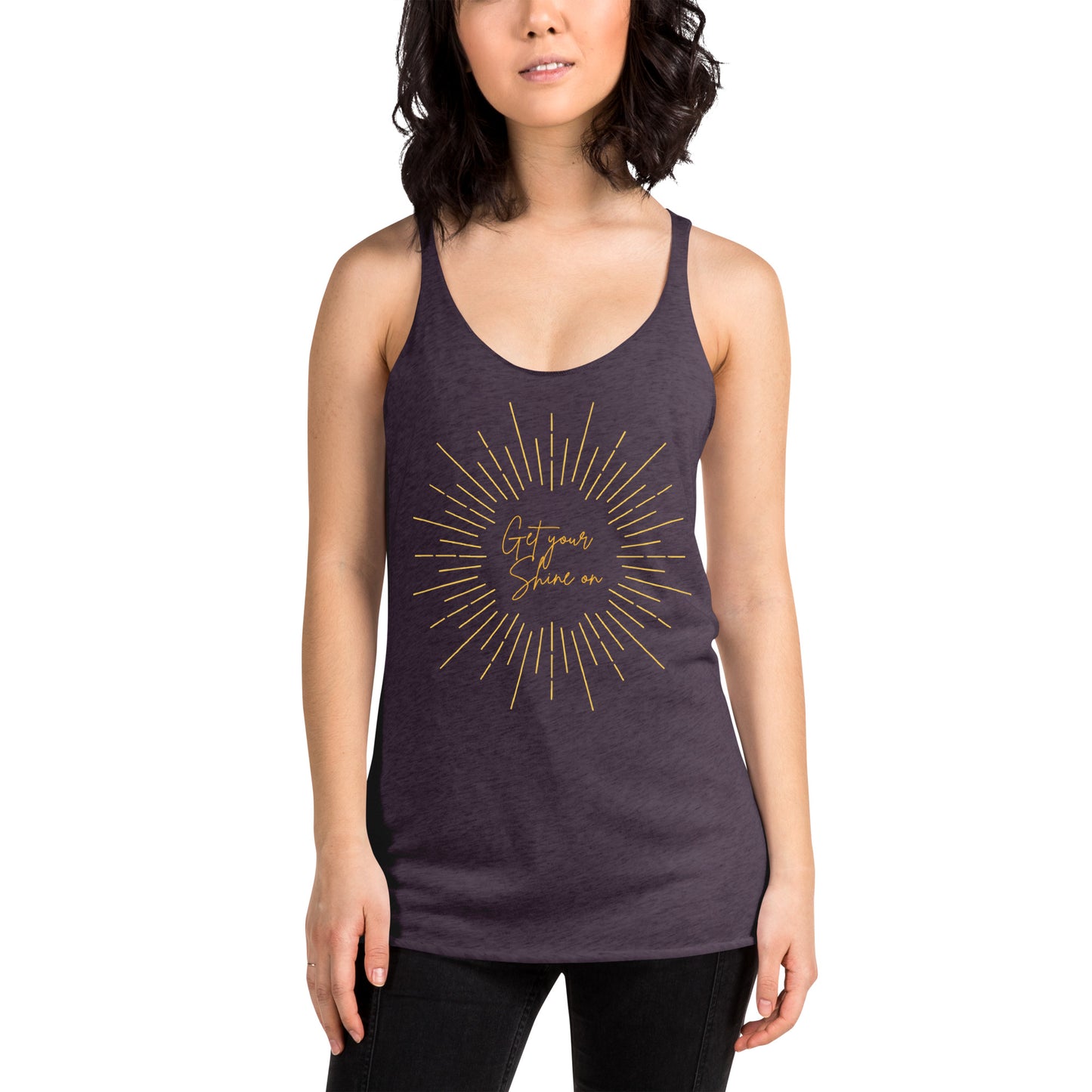 Get Your Shine On- Women's Racerback Tank
