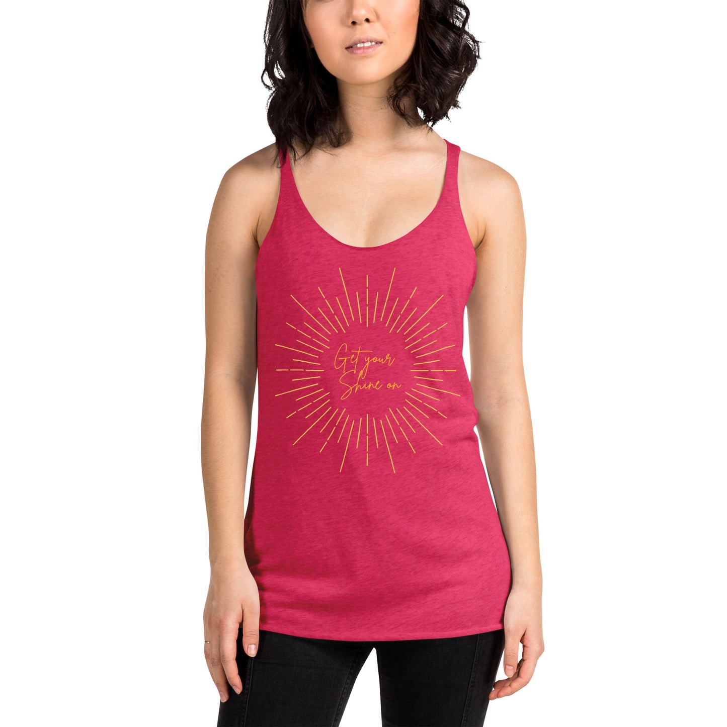 Get Your Shine On- Women's Racerback Tank