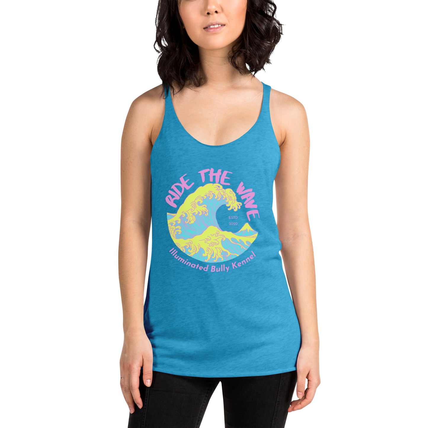 Neon Wave Women's Racerback Tank