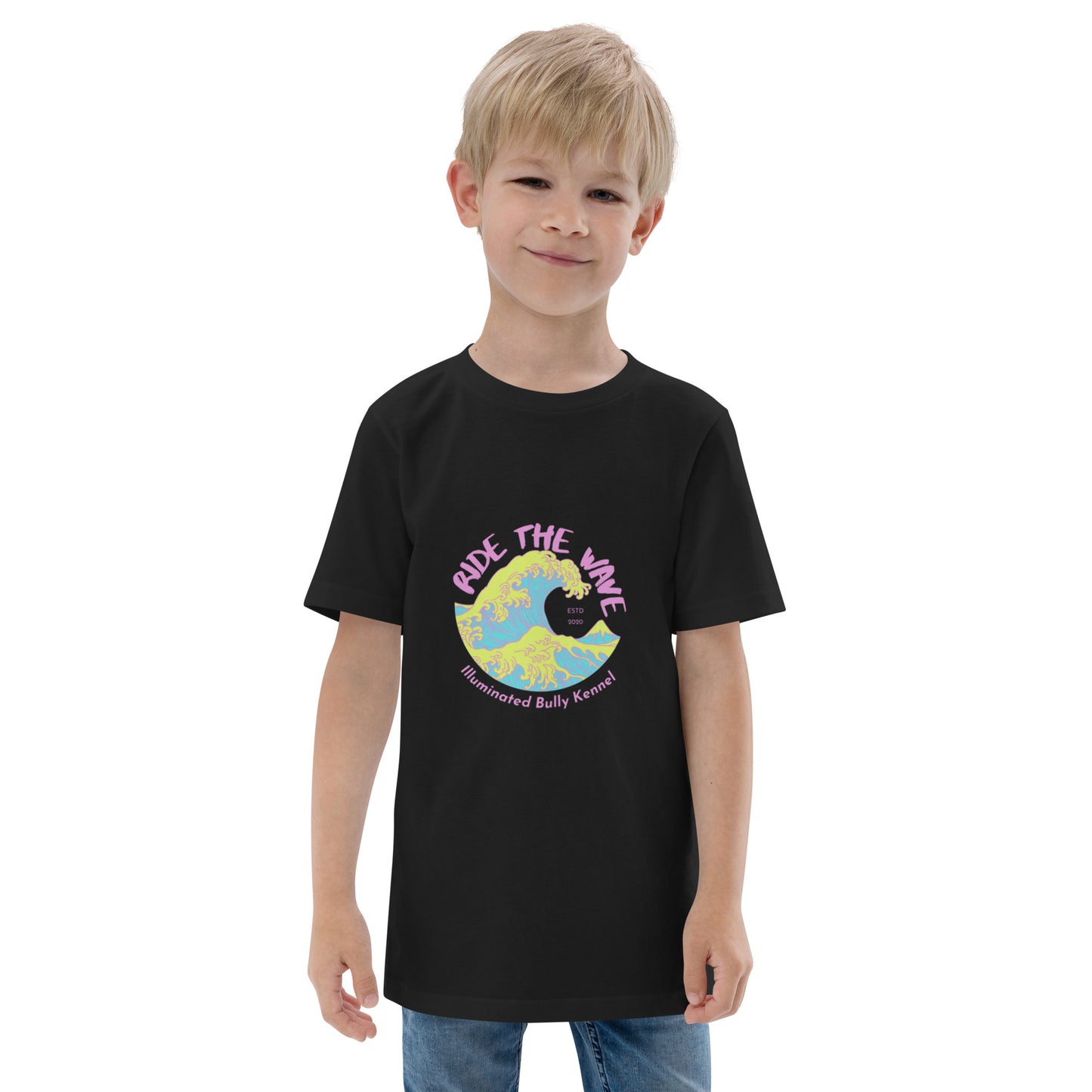 -Youth jersey t-shirt- Neon Wave