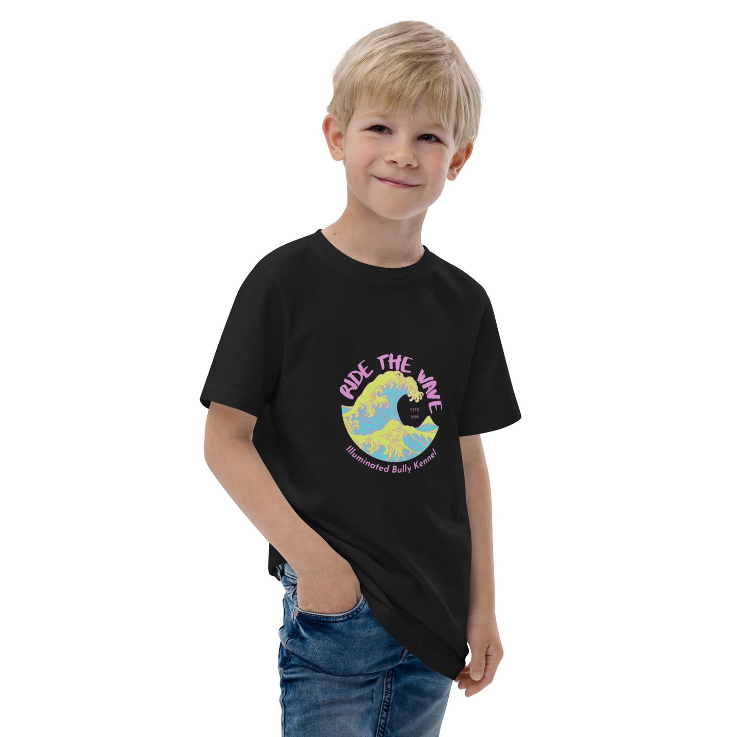 -Youth jersey t-shirt- Neon Wave
