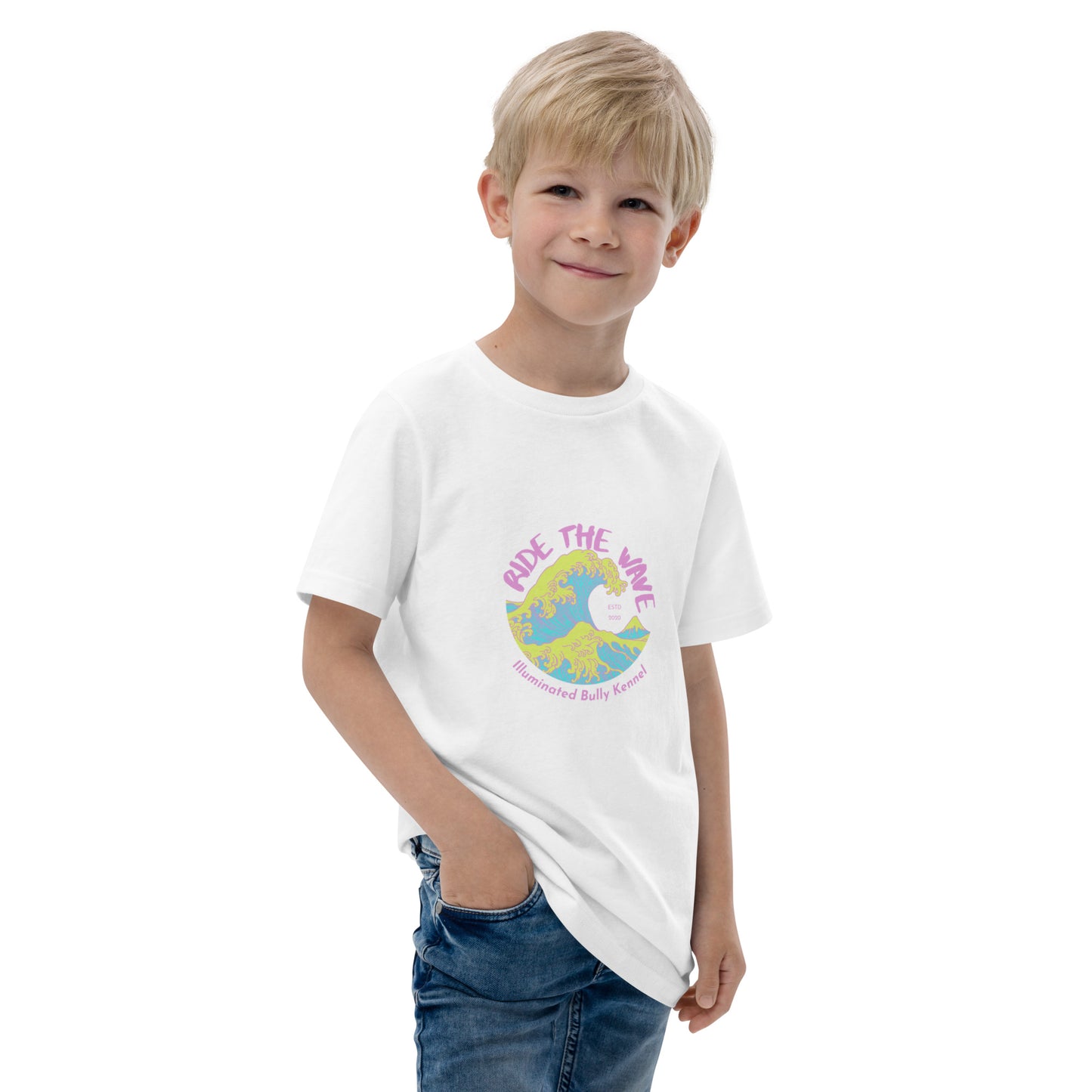 -Youth jersey t-shirt- Neon Wave