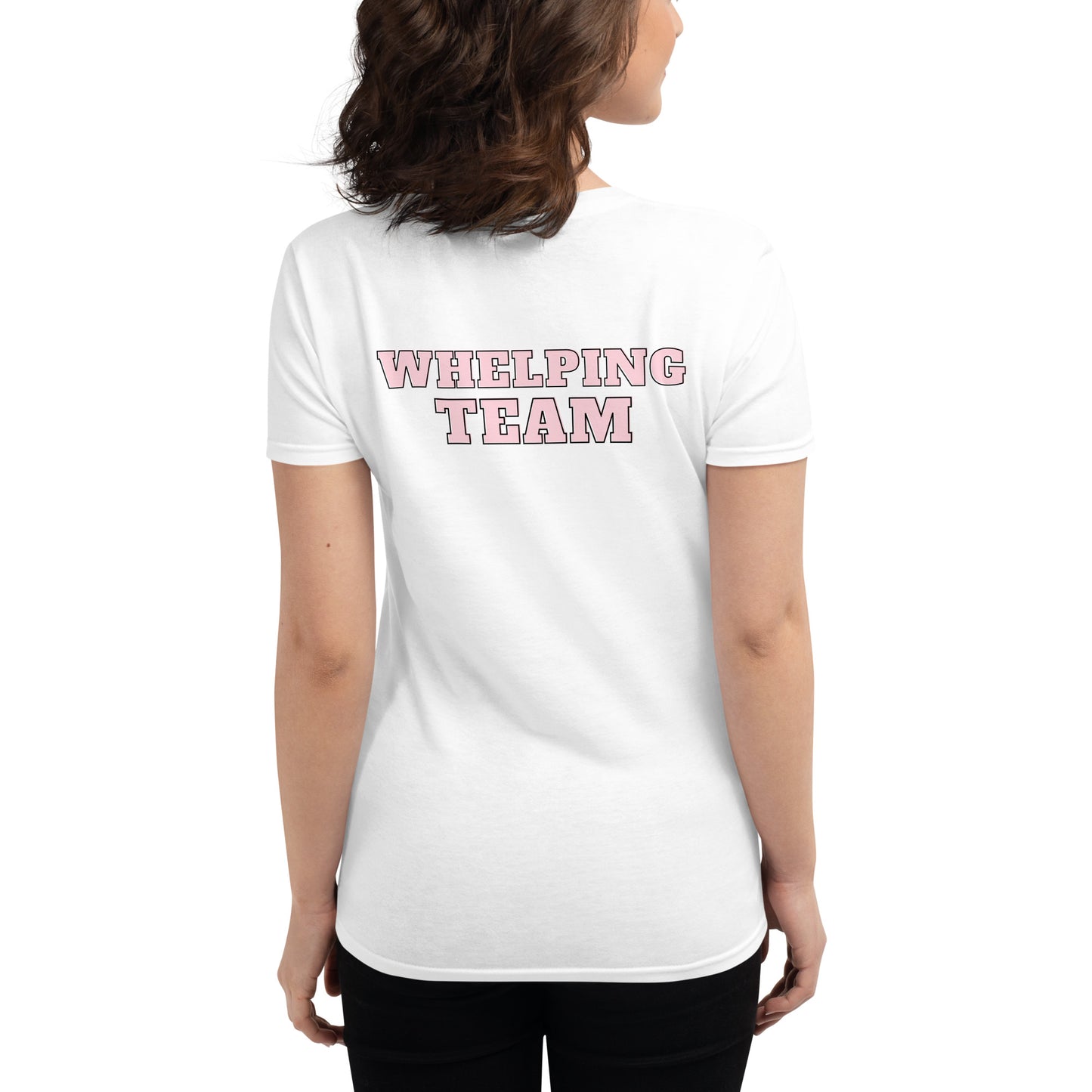 Women's short sleeve t-shirt- Whelping Team